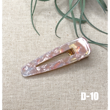 Load image into Gallery viewer, 1 PCS Barrette Acrylic Resin Hair Clips Geometric Alligator Hair Barrettes