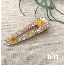 Load image into Gallery viewer, 1 PCS Barrette Acrylic Resin Hair Clips Geometric Alligator Hair Barrettes