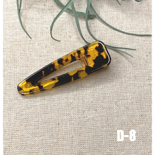 Load image into Gallery viewer, 1 PCS Barrette Acrylic Resin Hair Clips Geometric Alligator Hair Barrettes