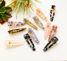 Load image into Gallery viewer, 1 PCS Barrette Acrylic Resin Hair Clips Geometric Alligator Hair Barrettes