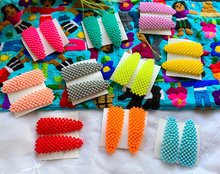 Load image into Gallery viewer, Colorful pearl inspired hair clips 2 pcs