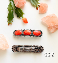 Load image into Gallery viewer, Stone vibe hair barrette 1 piece