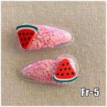 Load image into Gallery viewer, Fruit Hair Clip Set or Pair
