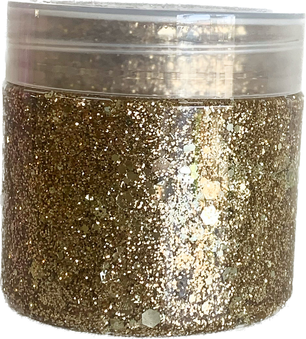 Glitter Hair Gel Pyrite