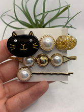 Load image into Gallery viewer, 3 piece cat inspired hair clips
